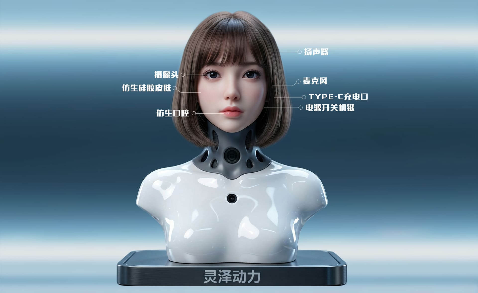 百变小灵·智能仿生头